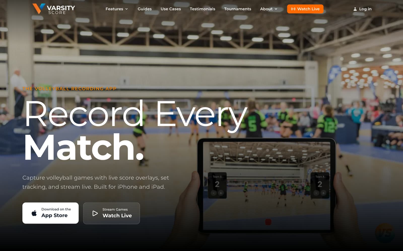 Varsity Score — Sports Recording App & Back Office